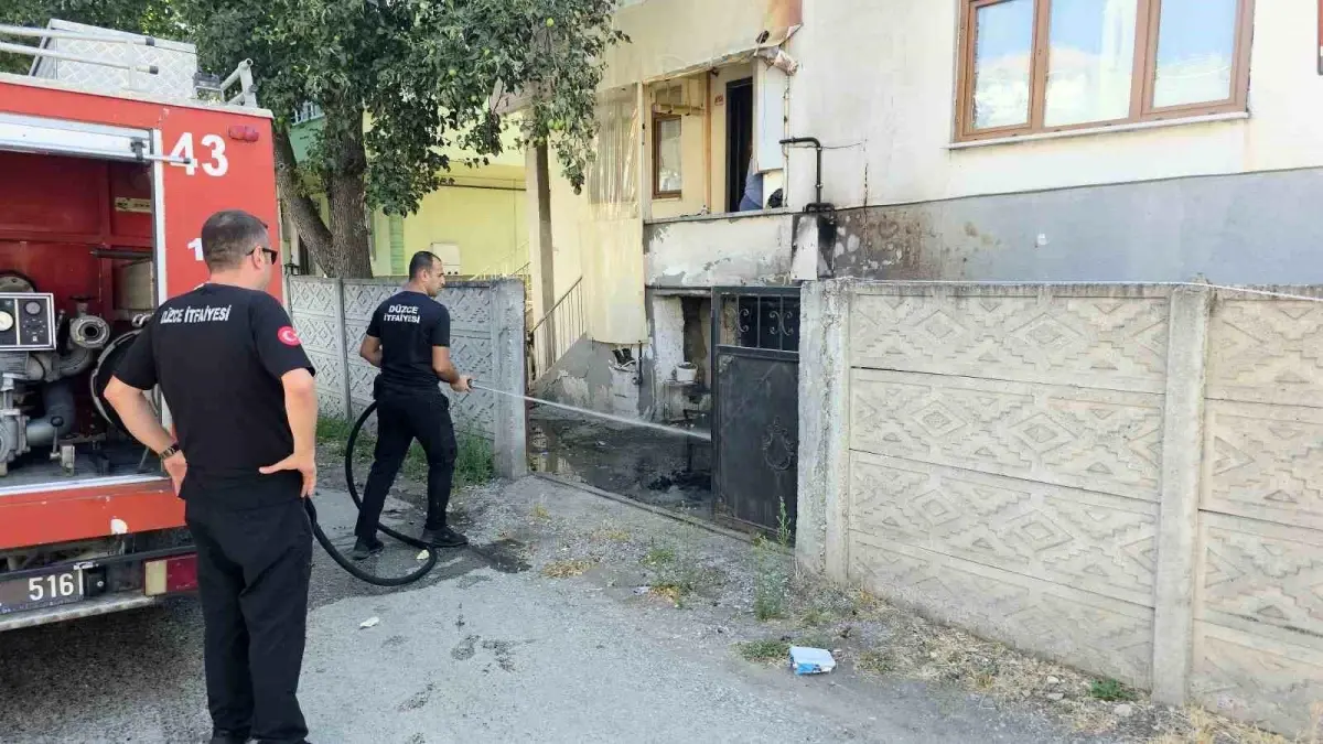 Düzce’de Yangın Paniği: Doğal Gaz Hattına Ulaştı