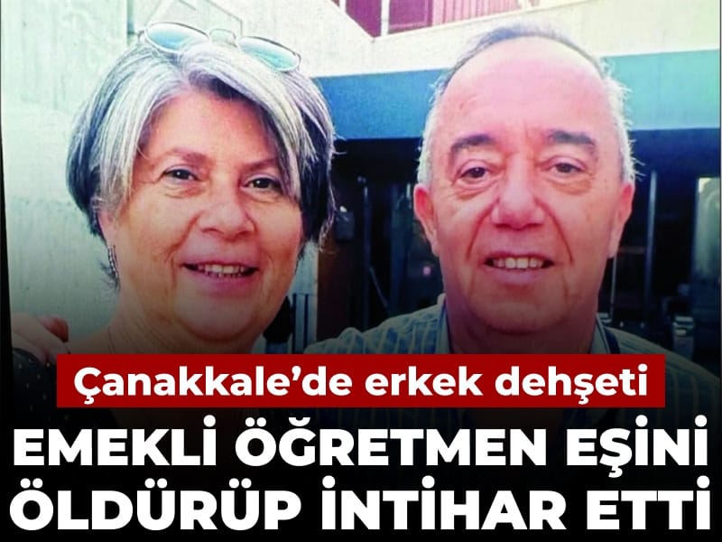Çanakkale’de Trajik Olay: Emekli Öğretmen Eşini Vurduktan Sonra İntihar Etti